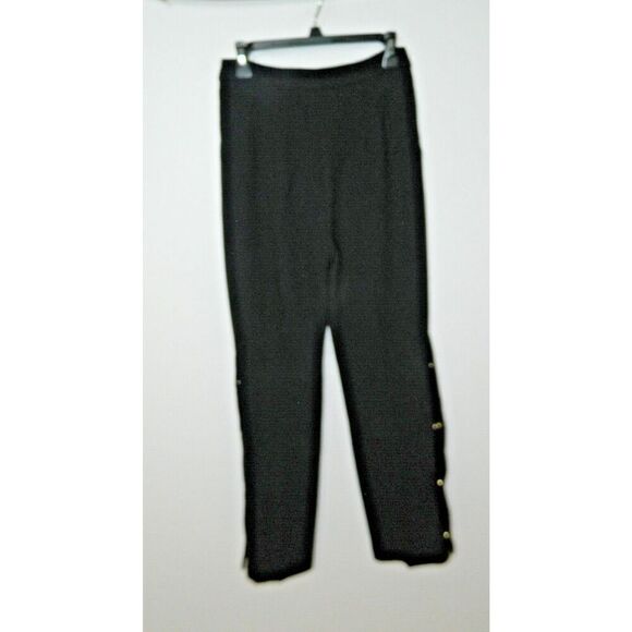 Brogger Pants Women's Size Small Black Wool Fly Away Snaps on the Hem - Picture 3 of 12